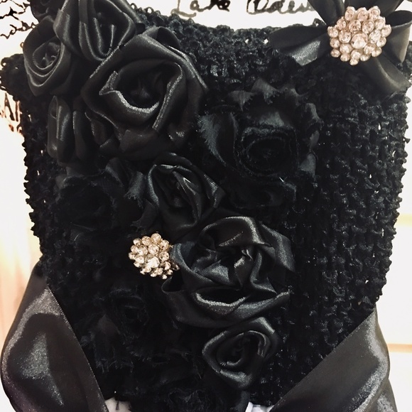 SWAN PRINCESS - couture flower girl tutu dress - Picture 3 of 8